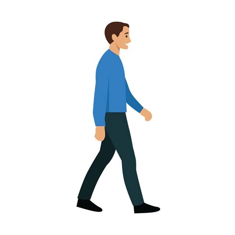 clipart walking person|person walking side view drawing.